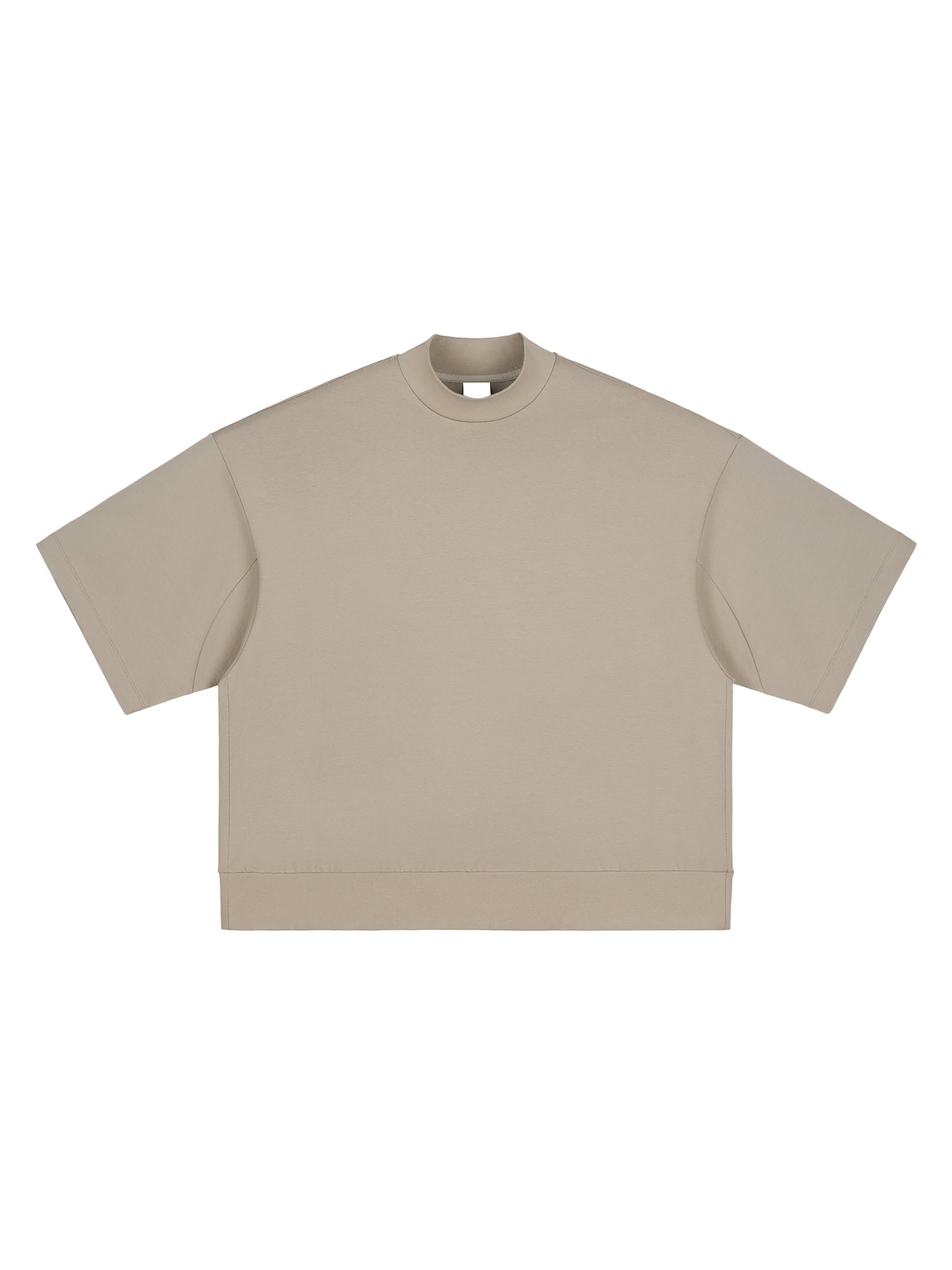 Oversized Mock Neck T-Shirt – Essential Streetwear | Tapstitch